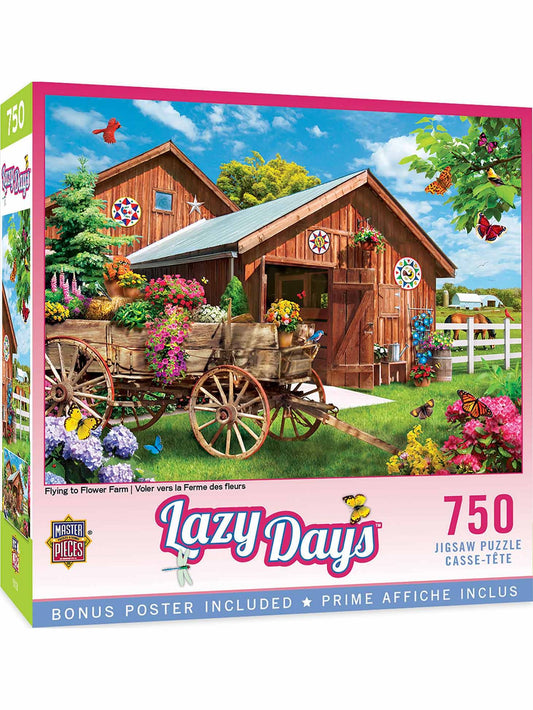 Puzzle 750 Pc Lazy Days Flying To The Flower Farm 32056 