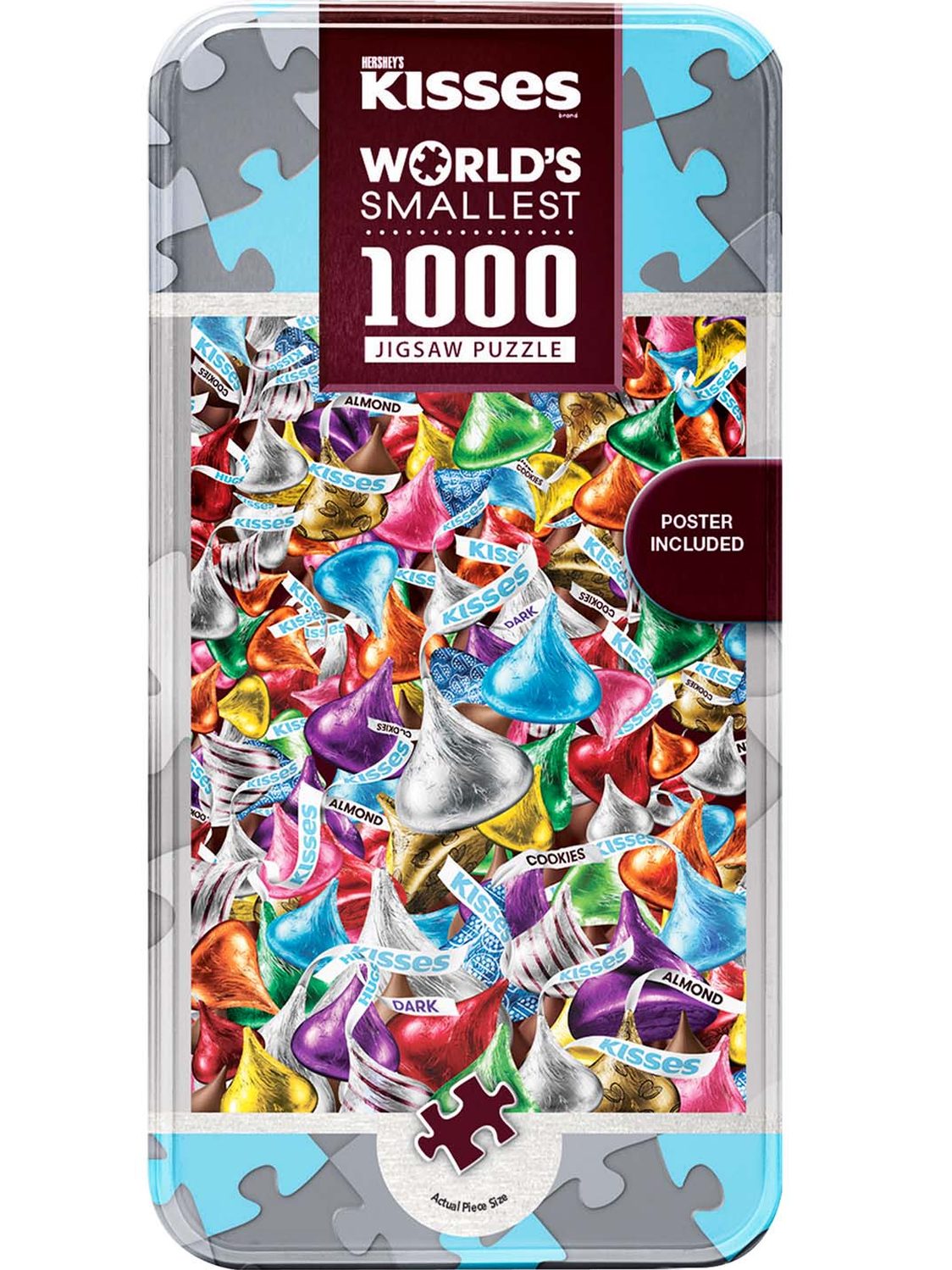 Puzzle 1000 Pc Hershey Kisses World Smallest Tin Container  32326 
