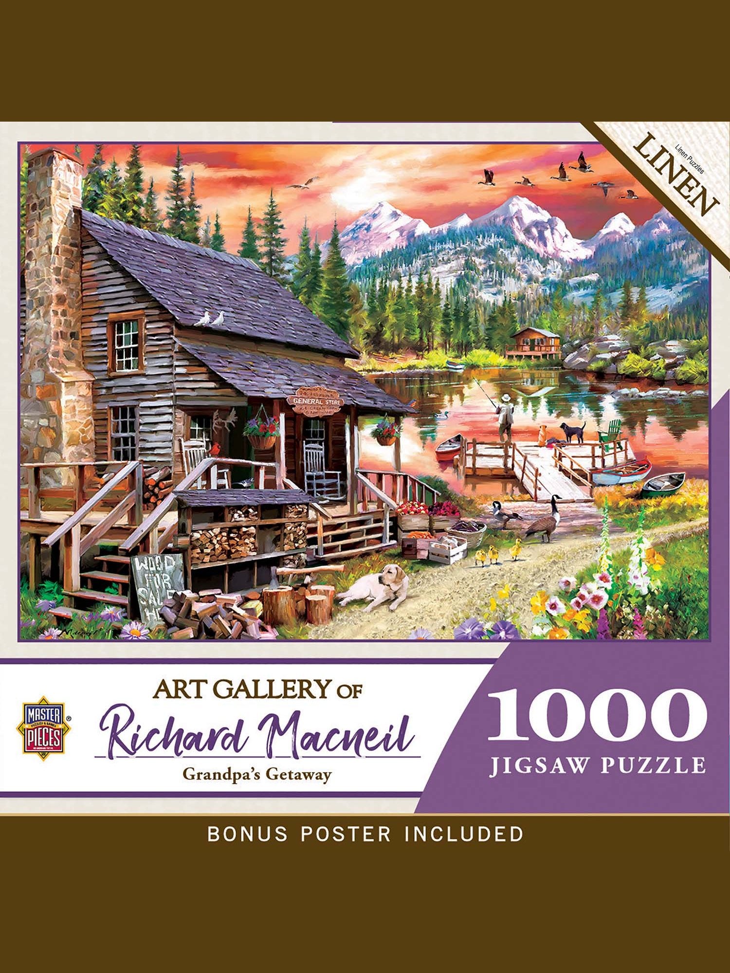 Puzzle 1000 Pc Art Gallery Grandpa's Get Away 72271 