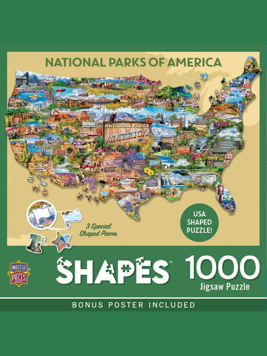Puzzle 1000 Pc Shapes National Parks Of America 72356.01 