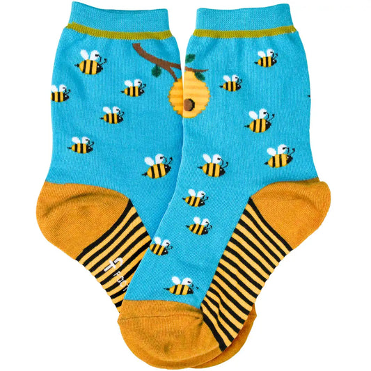 Kid's Socks Two Sizes available   Bees   7063 