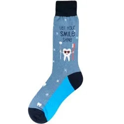 Mens Socks -Let Your Smile Shine - 7078M 