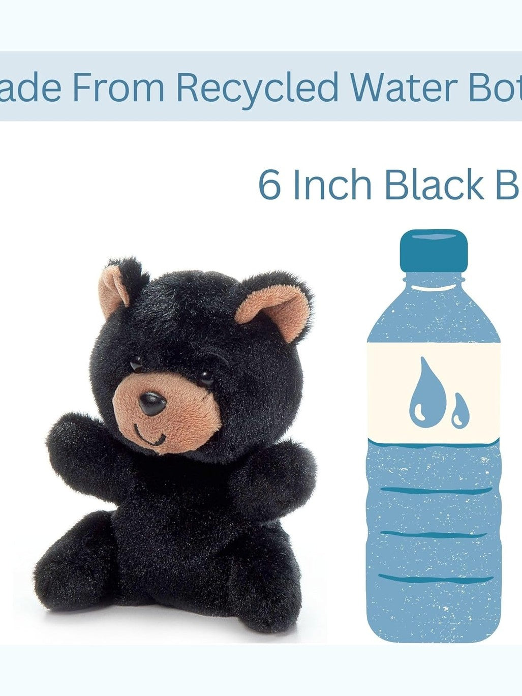 Zoologee- Nuggetz Black Bear 6" 723600