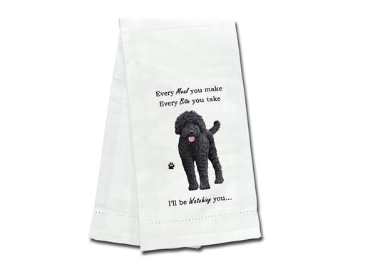 Kitchen Towel - Black Labradoodle Dog - 711-121a 