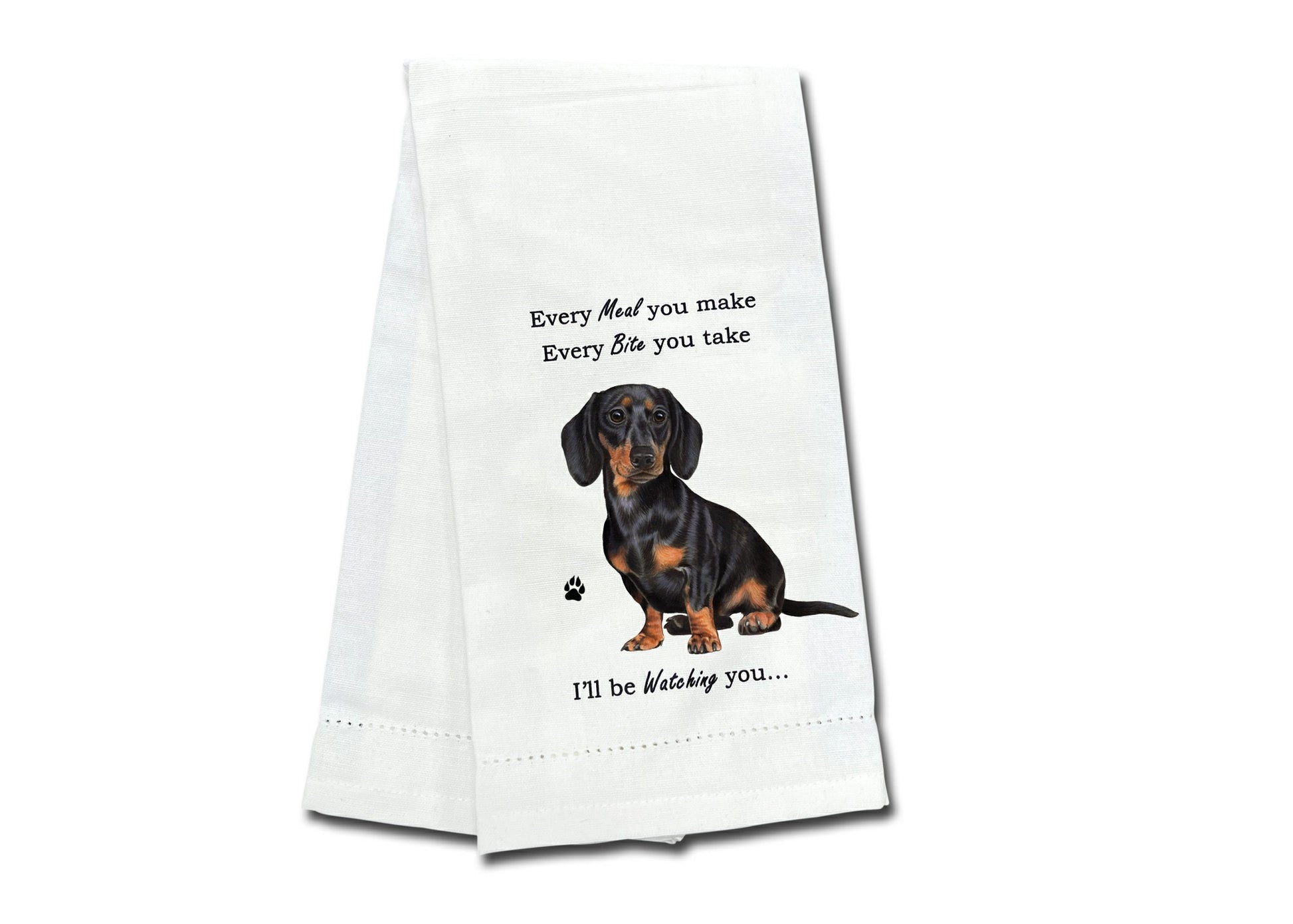 Kitchen Towel - Black Dachshund Dog - 711-14 