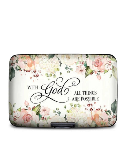 Armored Wallet  With God All Things Are Possible 71590 