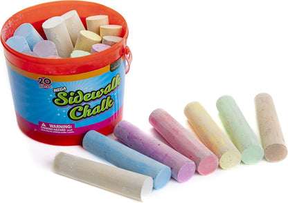 Mega Sidewalk Chalk 20pc Cg0337