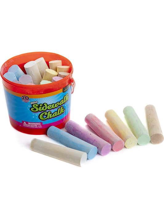 Mega Sidewalk Chalk 20pc Cg0337