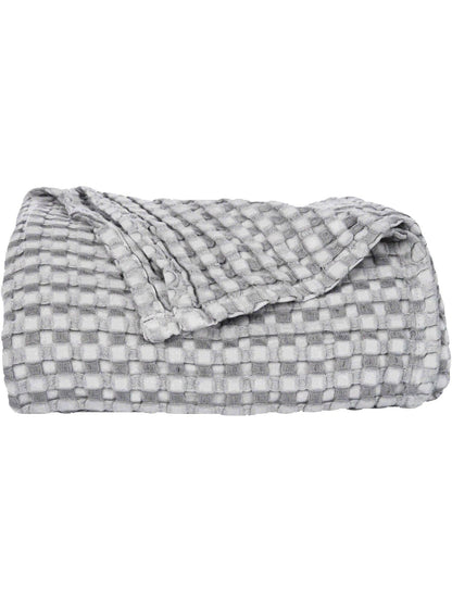 Throw  Silver Bamboo Waffle Blanket  50x70" A82890G.5070