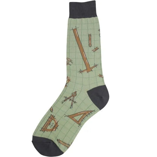 Men's Sock Architect Green 7165M 