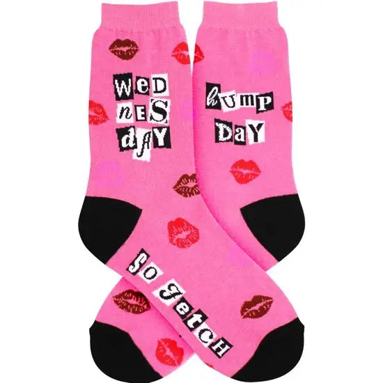 Women's Sock Wednesday's Pink 7170 