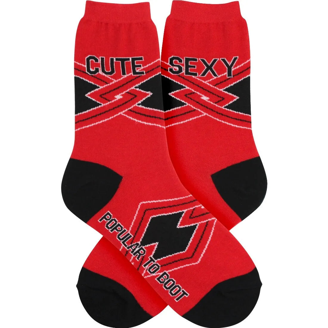 Women's Sock Cheer Spirit  Red 7171 