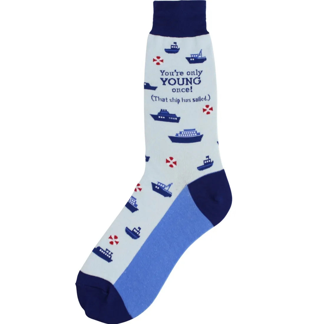 Men's Sock That Ship Has Sailed Blue 7176M 