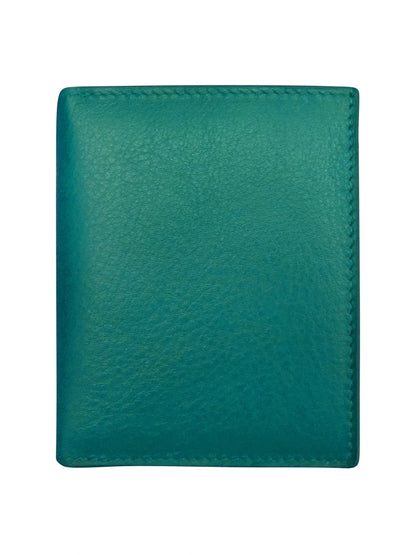 Wallet Small Snap Zipper Aqua Leather 7177 