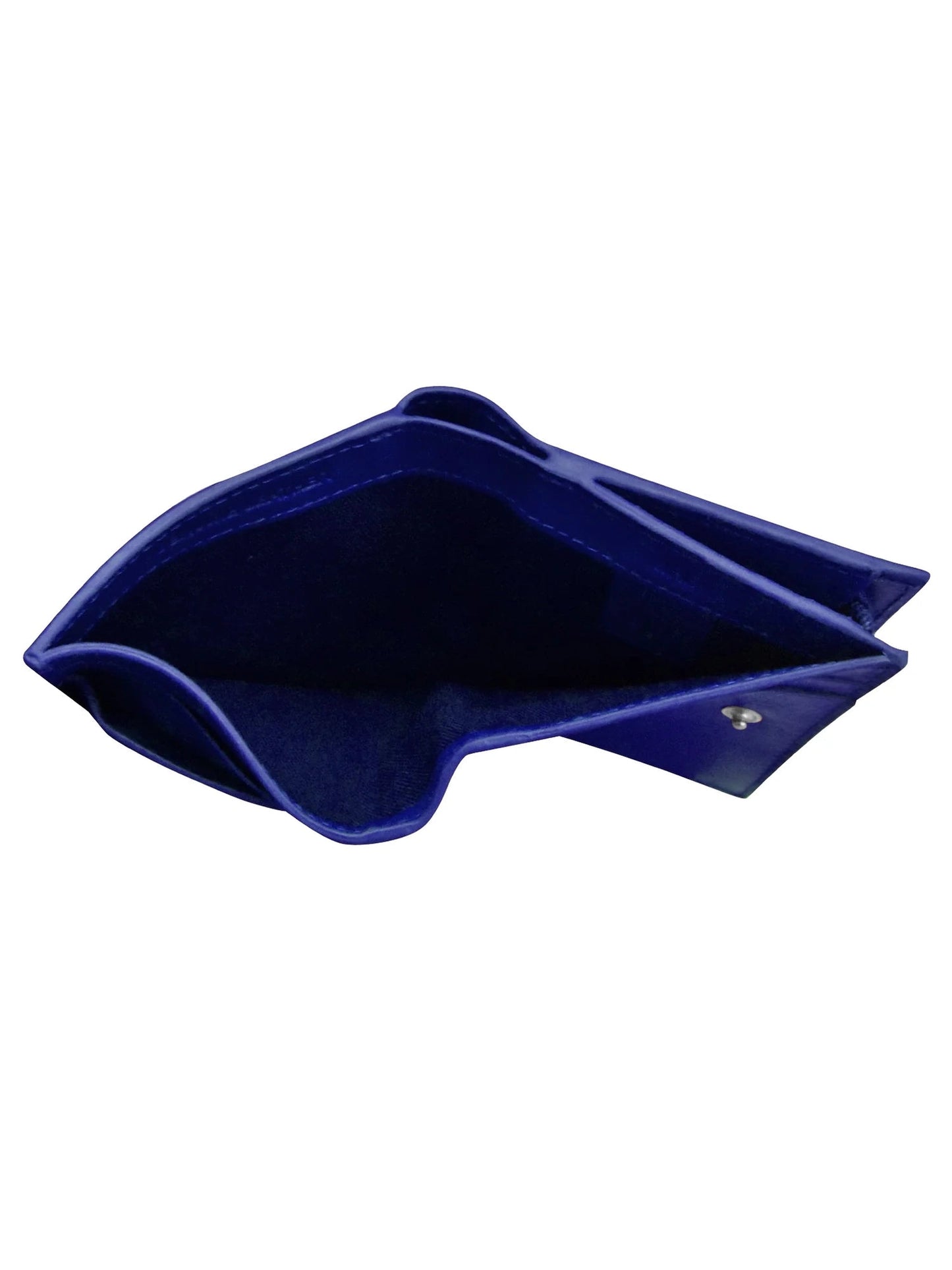 Wallet Small Snap Zipper Cobalt Leather 7177 
