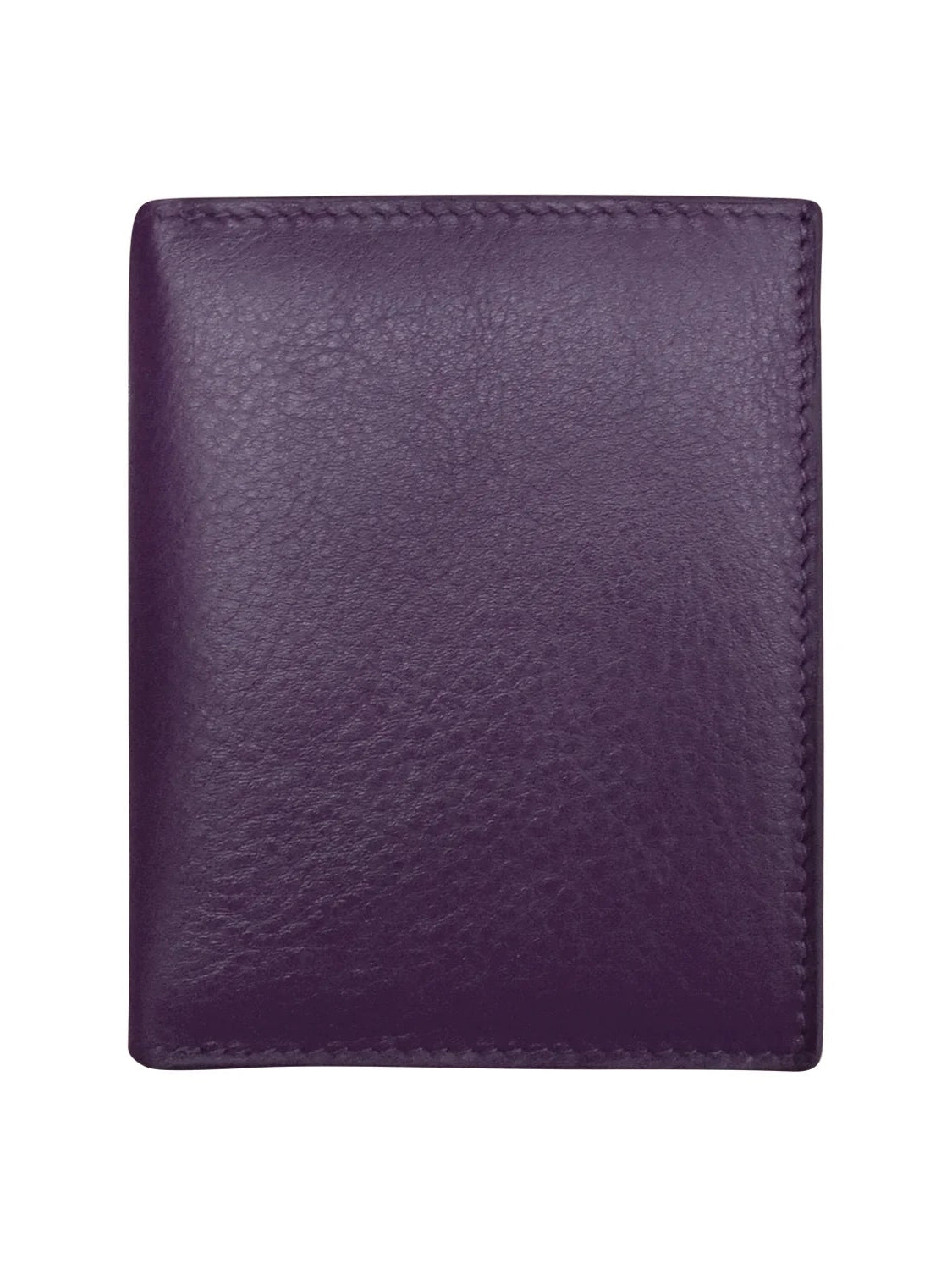 Wallet Small Snap Zipper Purple Leather 7177 