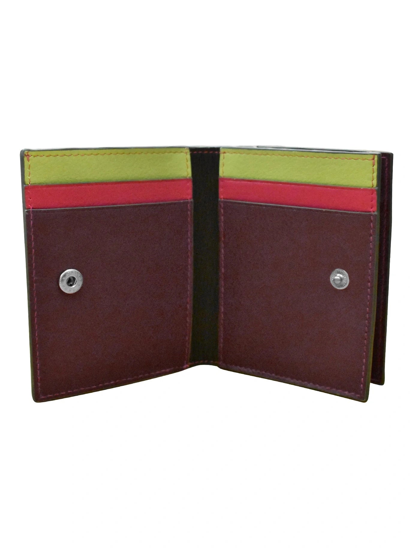 Wallet Small Snap Zipper Forest Multi Leather 7177 