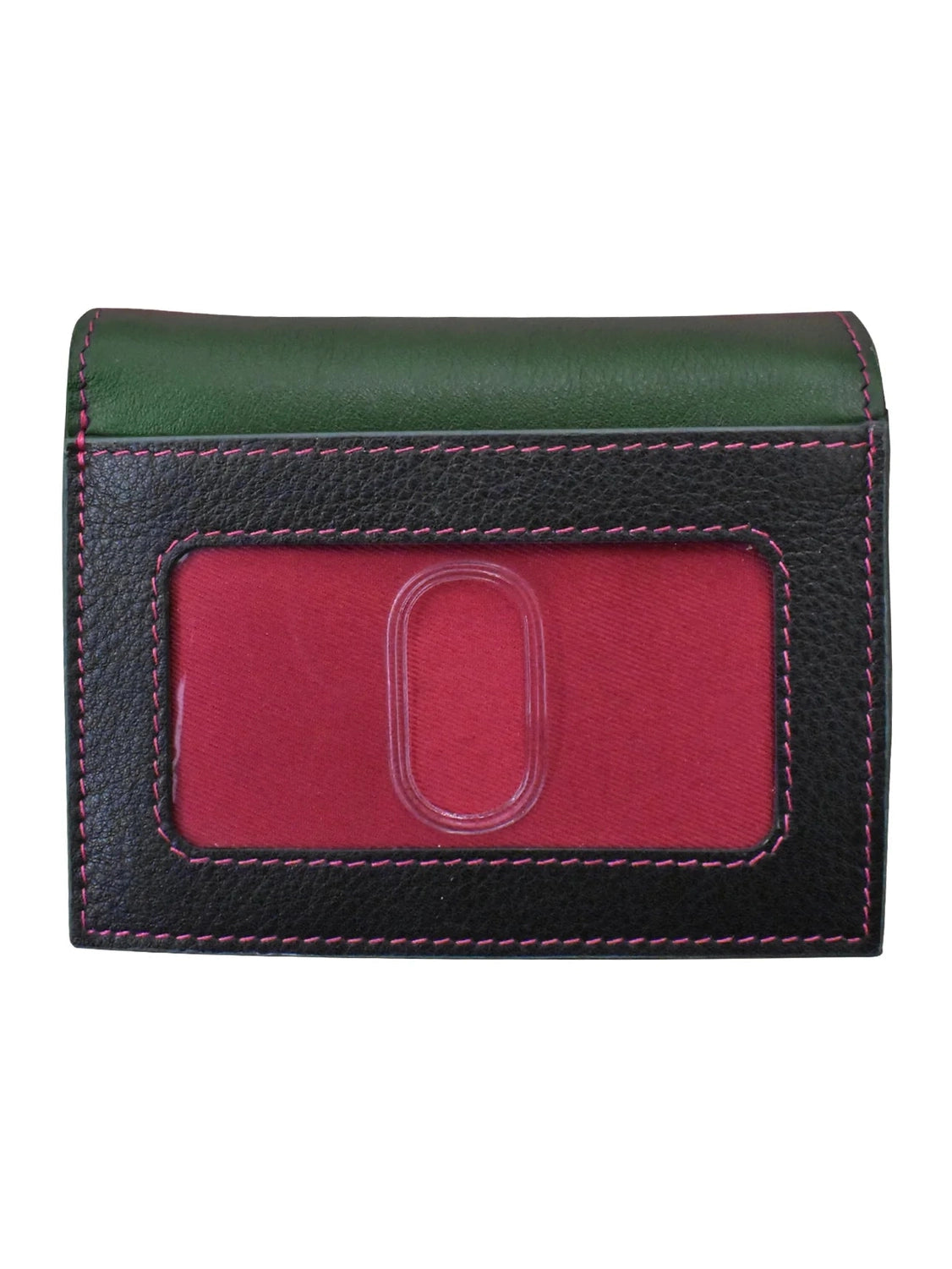 Wallet Small Snap Zipper Forest Multi Leather 7177 