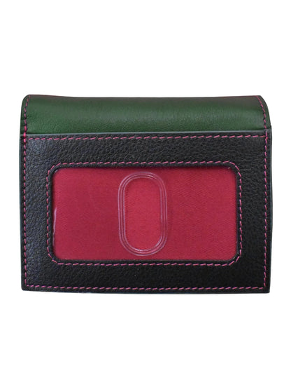 Wallet Small Snap Zipper Forest Multi Leather 7177 
