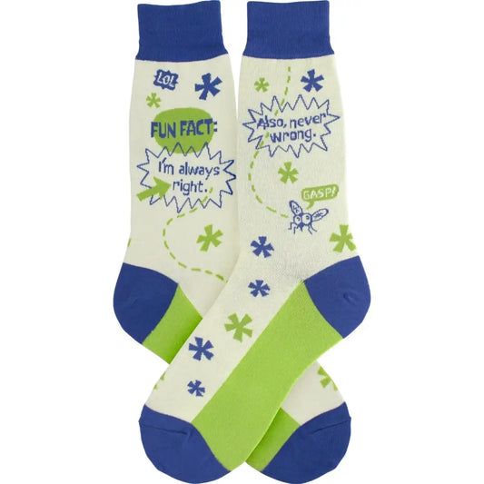 Men's Sock Always Right Green/Blue 7182MM 