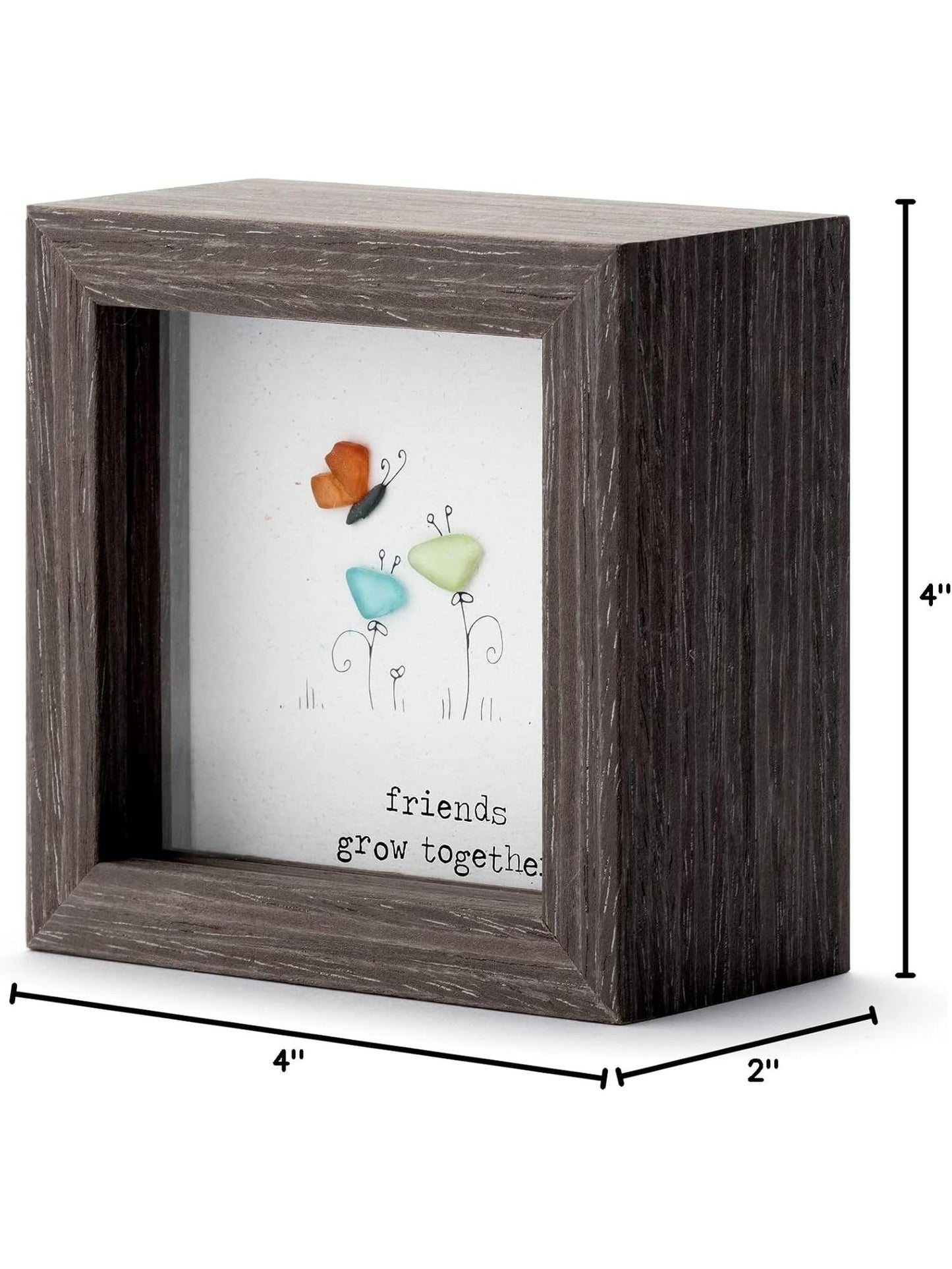 Shadow Box Friends Grow Together Butterfly/Flower 1004370151