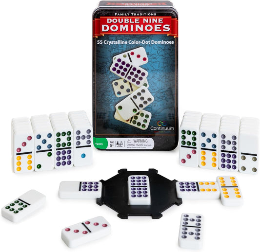 Dominoes Family Traditions Double 9 Tin   CG0334 