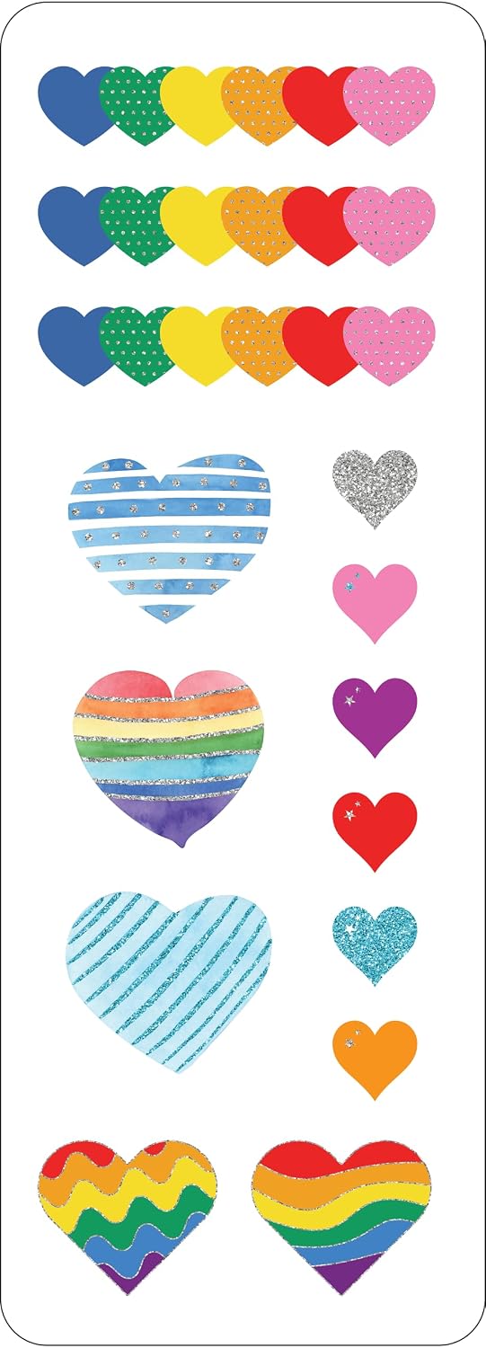 Sticker Set Hearts 120pc 340702