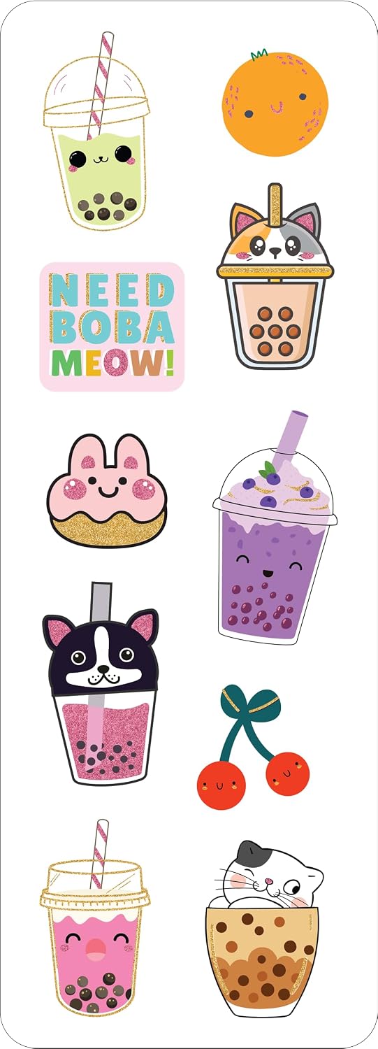  Sticker Set Bubble Tea 70pc 344625