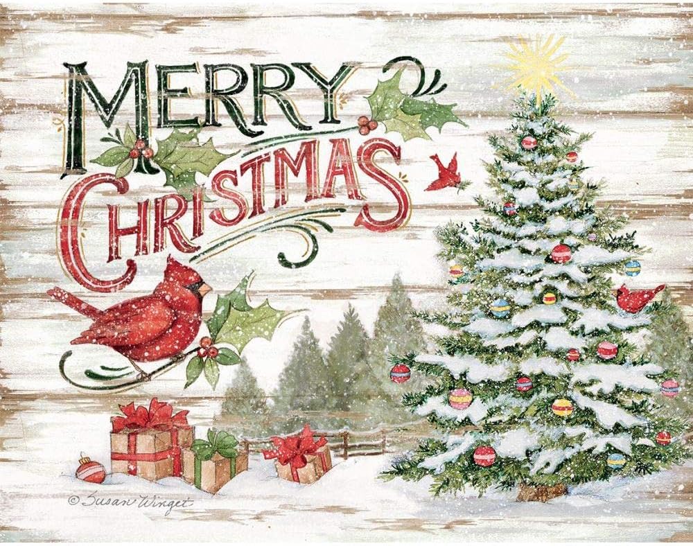 Card Christmas Pine Forest Assorted 18Pk  1004866