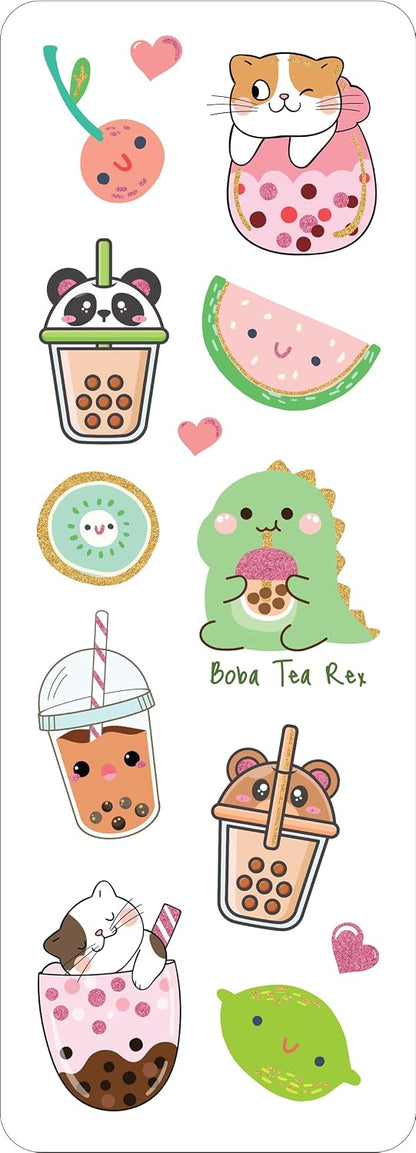  Sticker Set Bubble Tea 70pc 344625