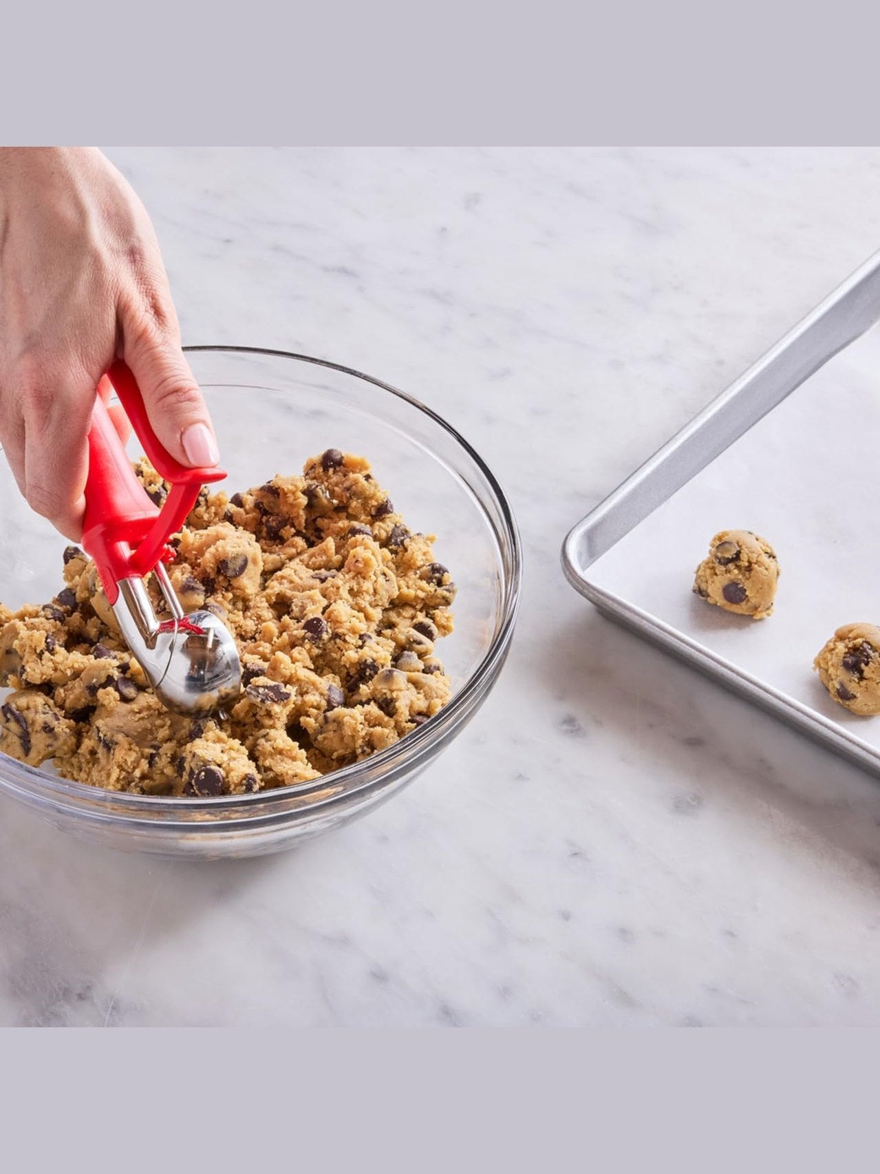 Cookie Scoop Tablespoon Size&nbsp; Red 50659K