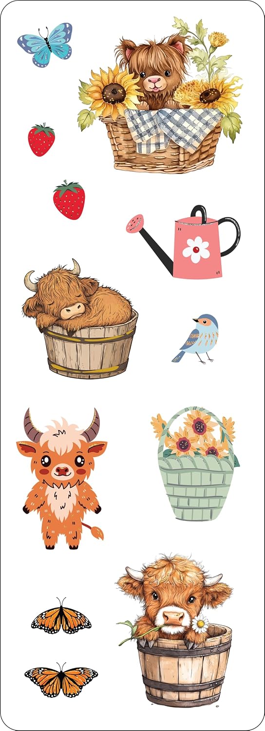 Sticker Set Highland Cow 70pc 347138
