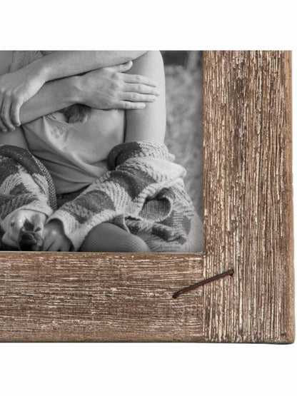 Picture&nbsp;Frame Wooden Weathered Nails Natural Color&nbsp; 5x7"&nbsp; Ffrd06215&nbsp;