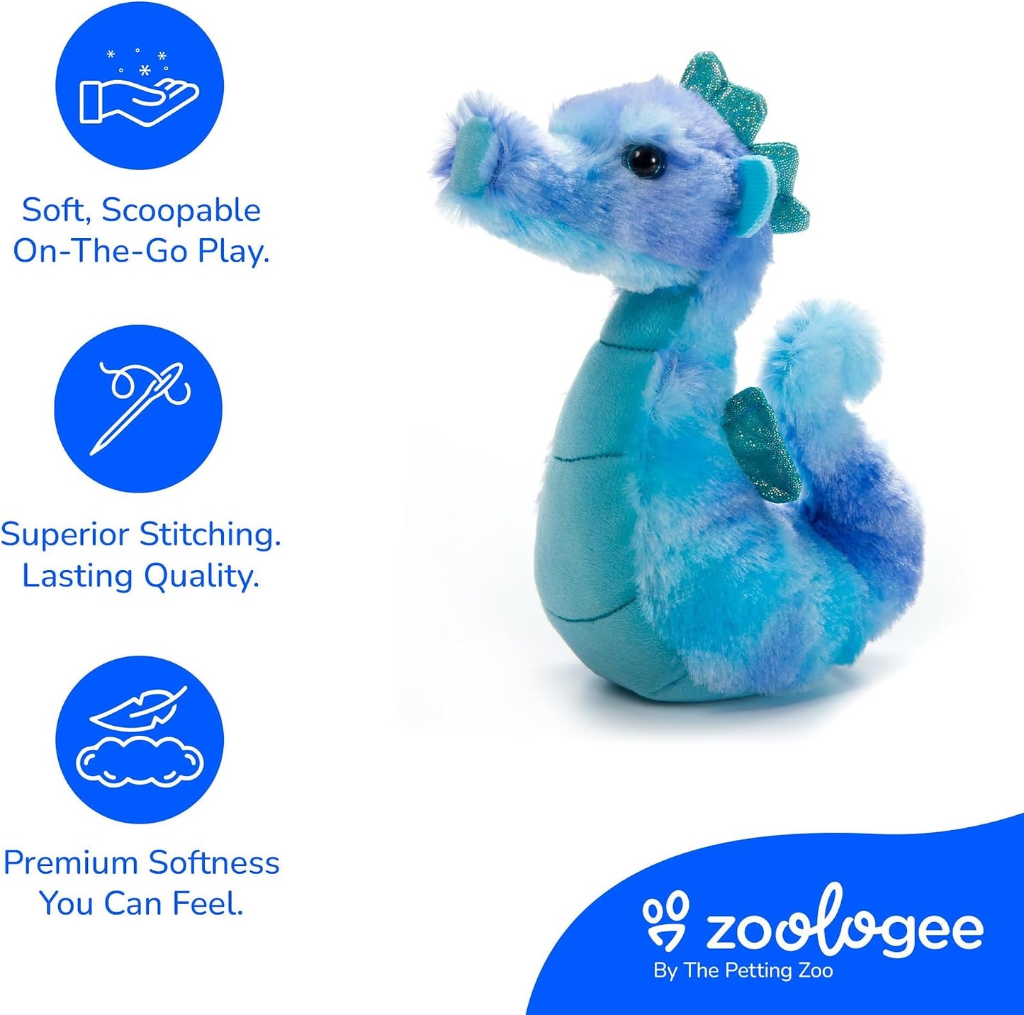 Scoopz&nbsp; Blue Seahorse&nbsp; 8" 323905