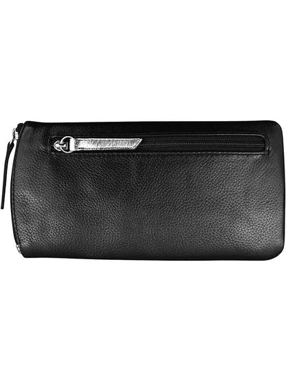 Eye Glass Case/Zip Pocket With Frame Graphic Indigo Black/Silver 6462