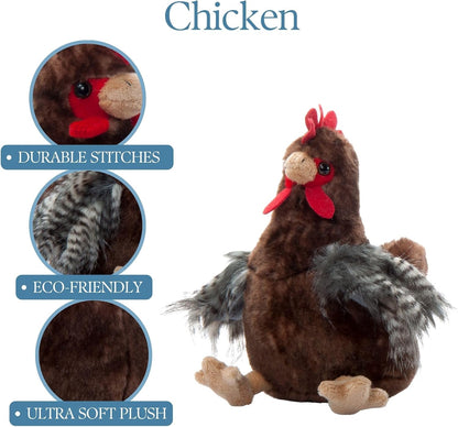 Zoologee- Wild Onez Chicken Brow Brown 8" 420156