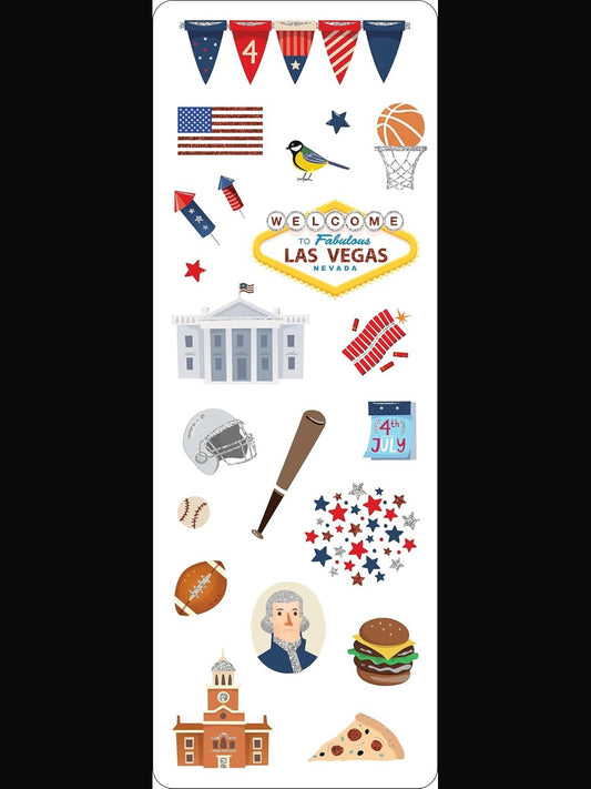 Sticker Set America 110pc 347114