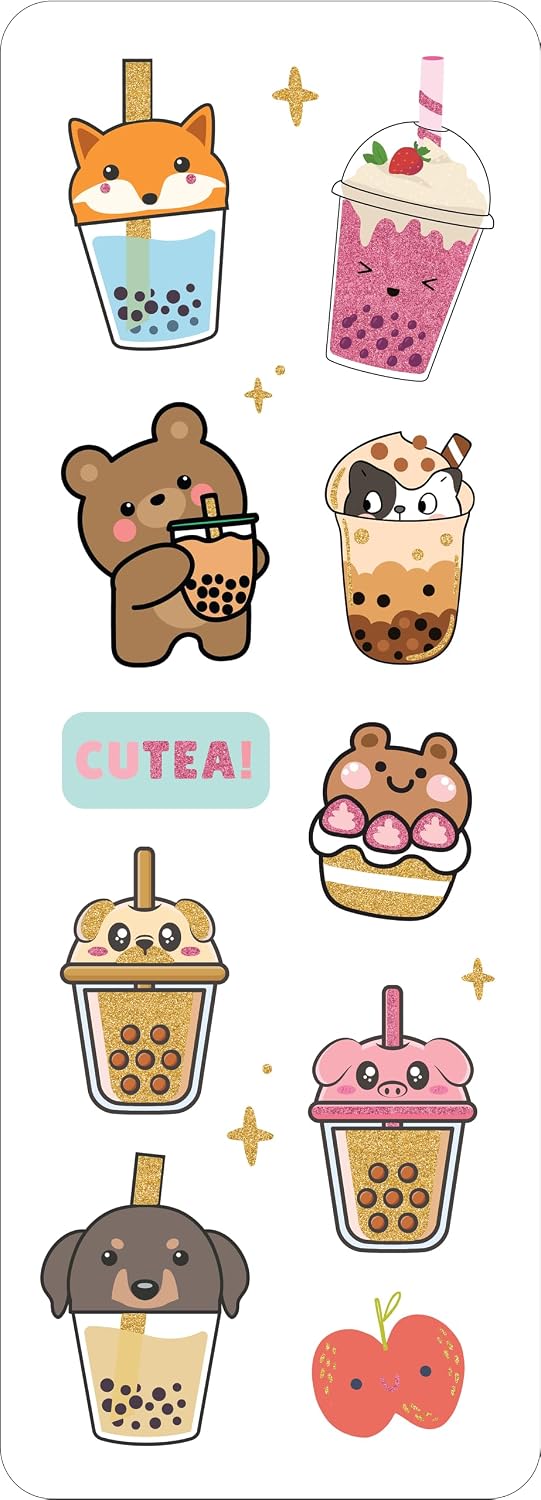  Sticker Set Bubble Tea 70pc 344625