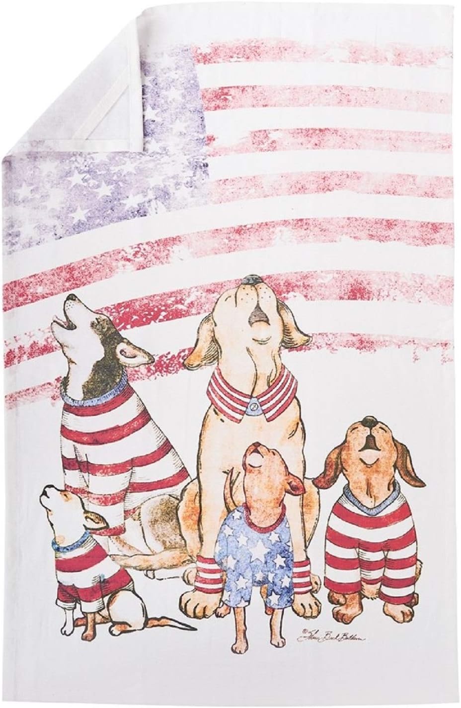 Tea Towel Dog Howlers or Freedom 27x18" 84265038 