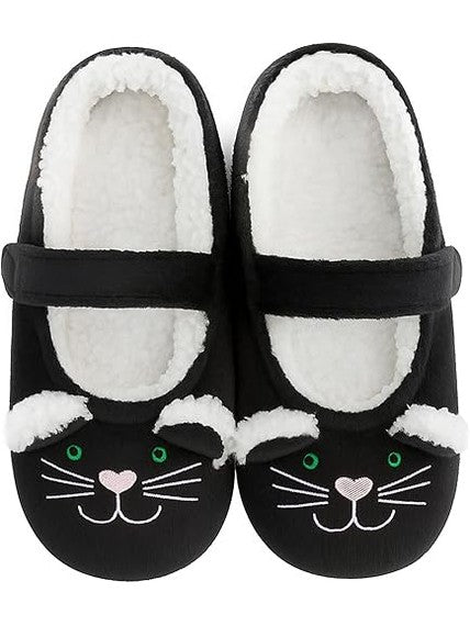 Slippers Baby Patch Pal Black Kitty bmjfa-kitty