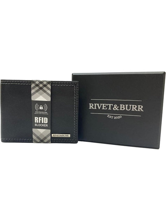 Wallet Bifold Black Leather Rbmw02