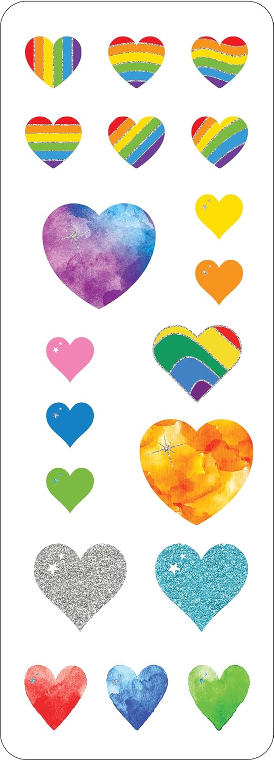 Sticker Set Hearts 120pc 340702