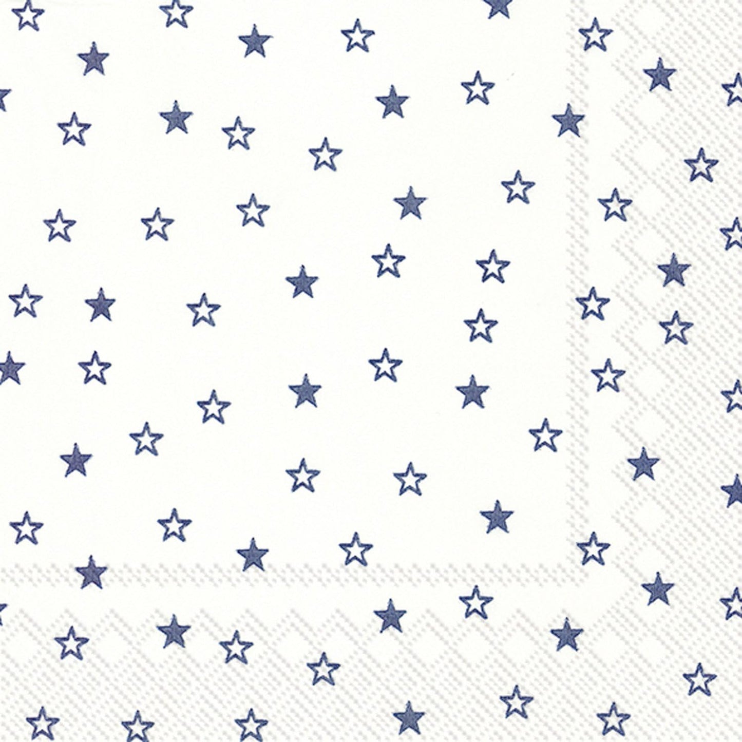 Napkin Cocktail Little Stars White/Blue C583294 