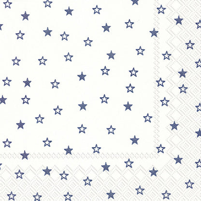 Napkin Cocktail Little Stars White/Blue C583294 