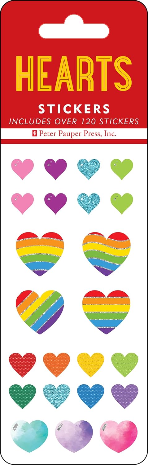 Sticker Set Hearts 120pc 340702