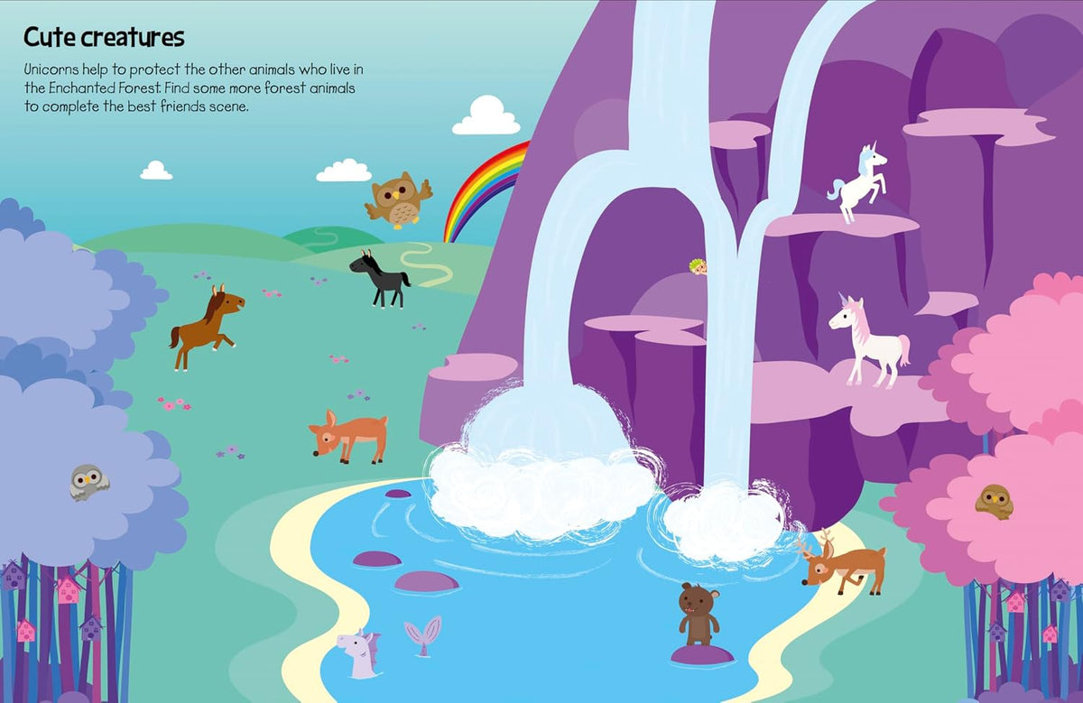 Sticker Book Horses &amp; Unicorns 555 Stickers Children's 391460