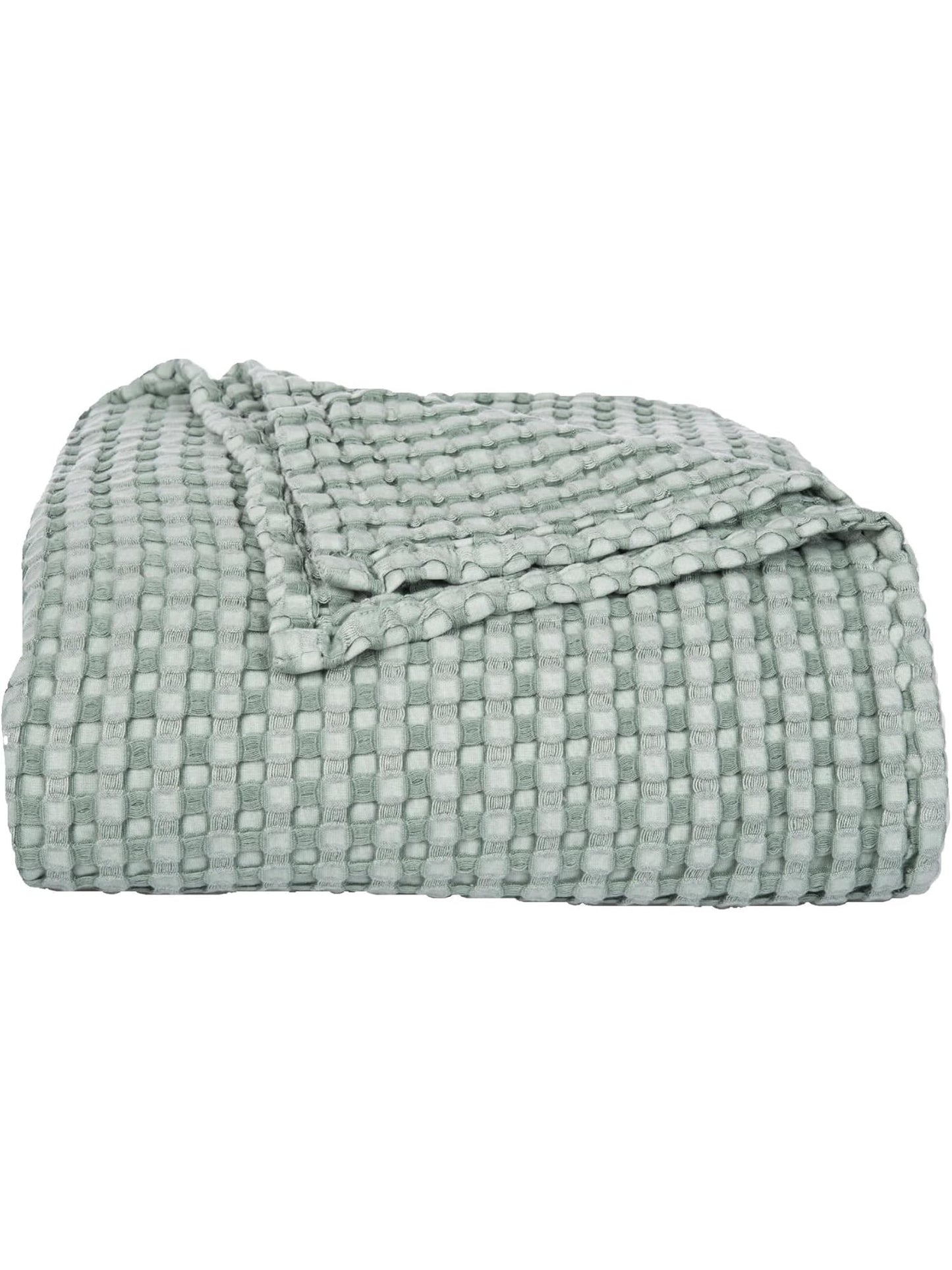 Throw&nbsp; Sage Bamboo Waffle Blanket&nbsp; 50x70" A82890s.5070