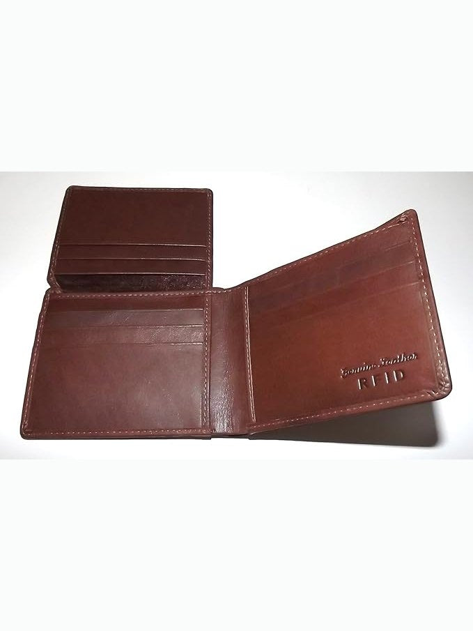 Wallet Bifold Toffee Rfid Blocking Mens 7751 