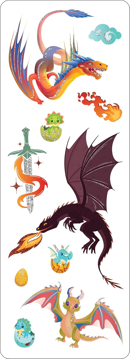 Sticker Set Dragons 70pc 347121