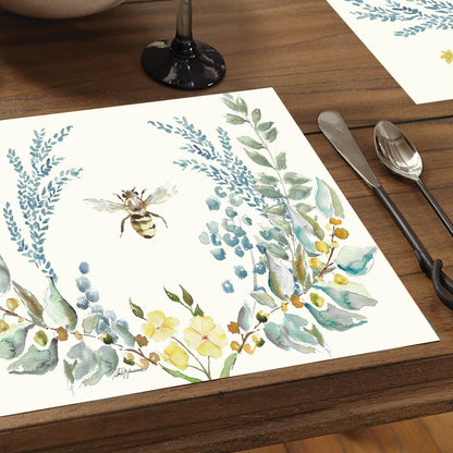 Paper Placemat Bee Crest 24Pc 11x17" 172-00252
